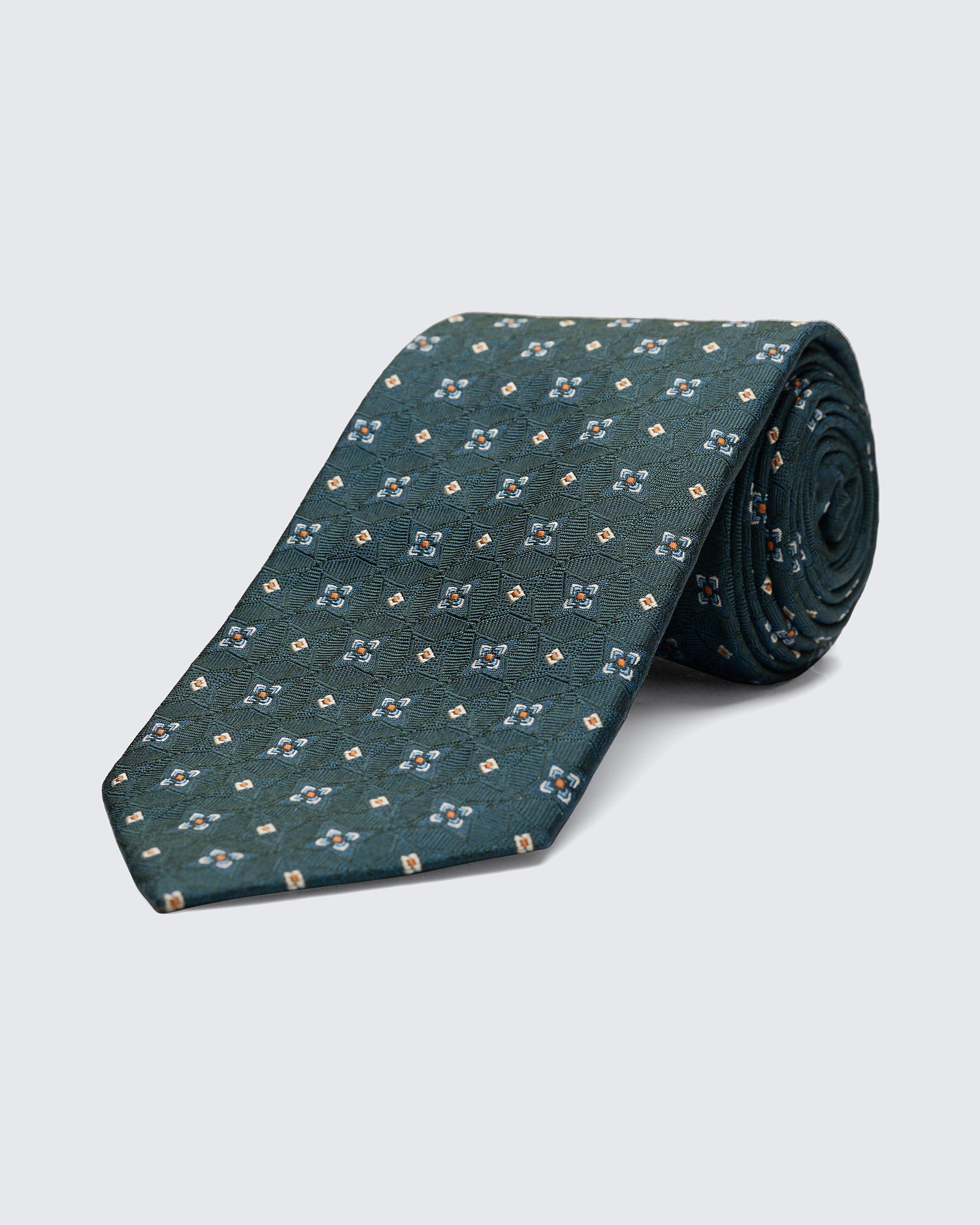 Newberry Diamond Teal Tie