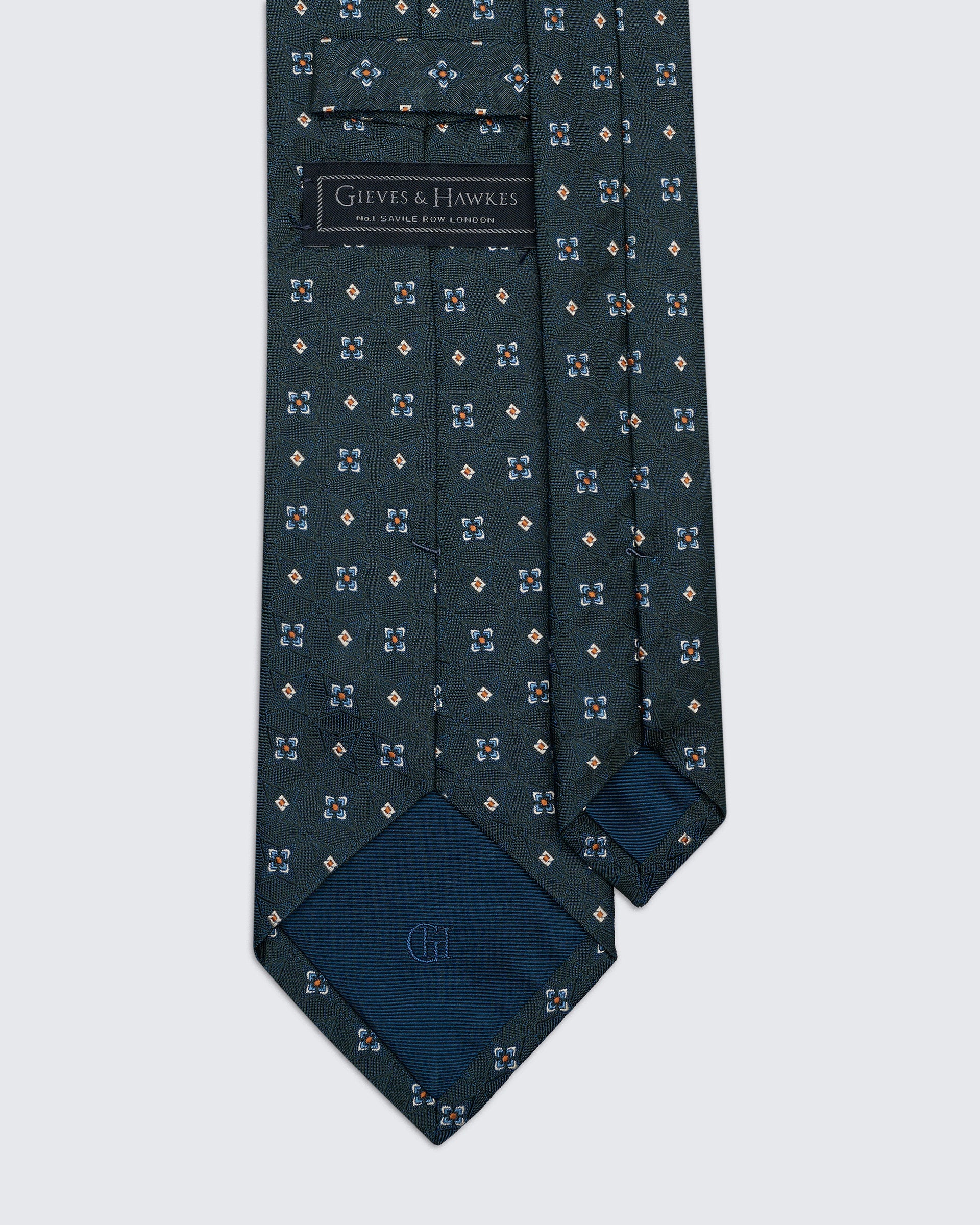 Newberry Diamond Teal Tie