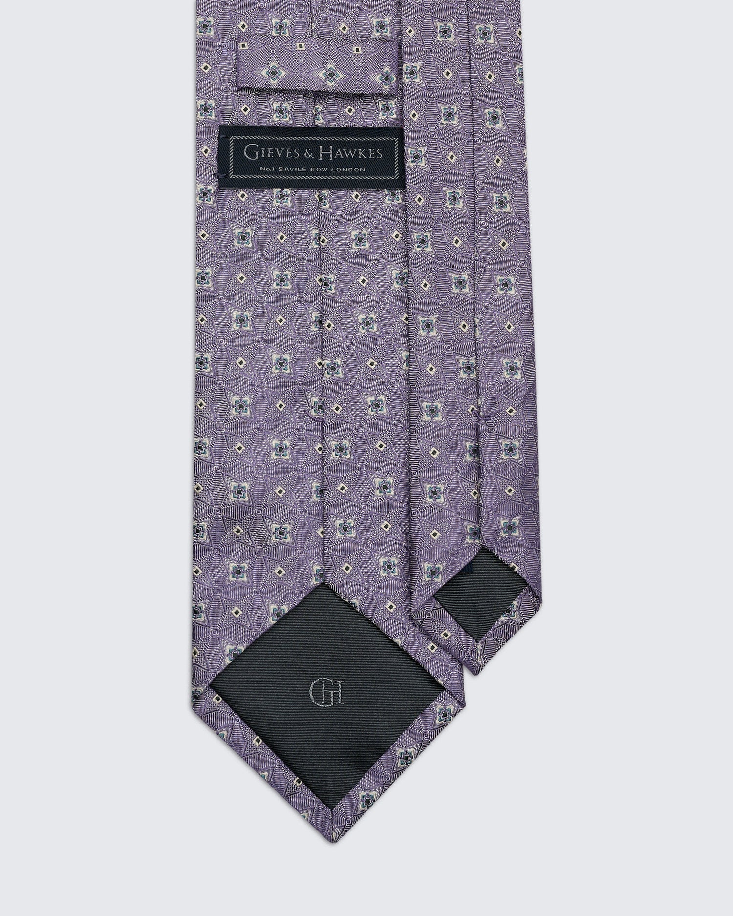 Newberry Diamond Purple Tie
