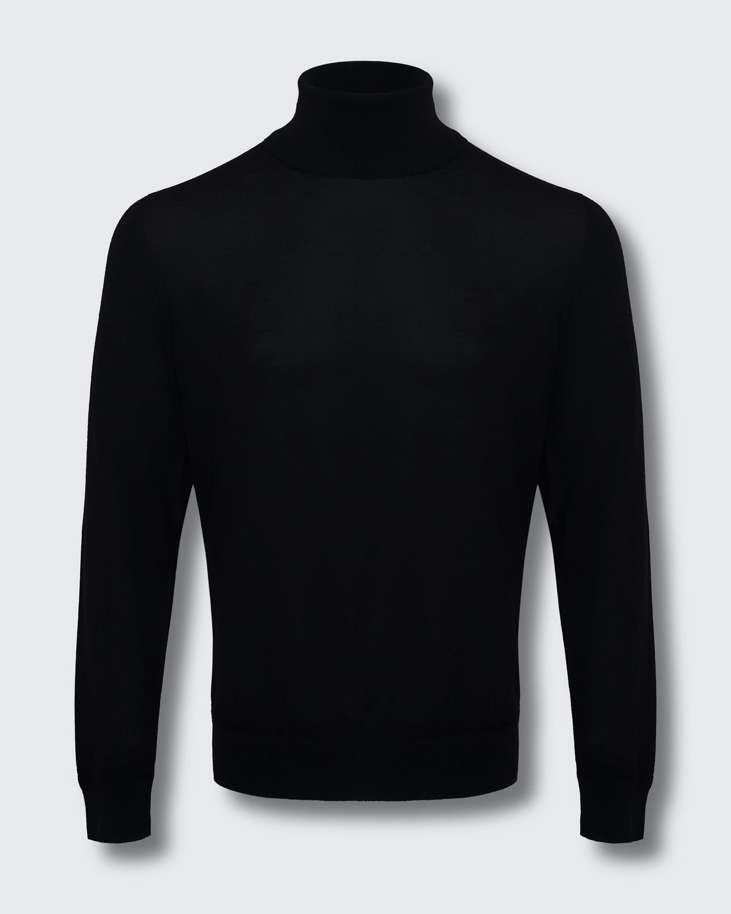 Osborne Merino Wool Silk Cashmere Roll Neck Knit