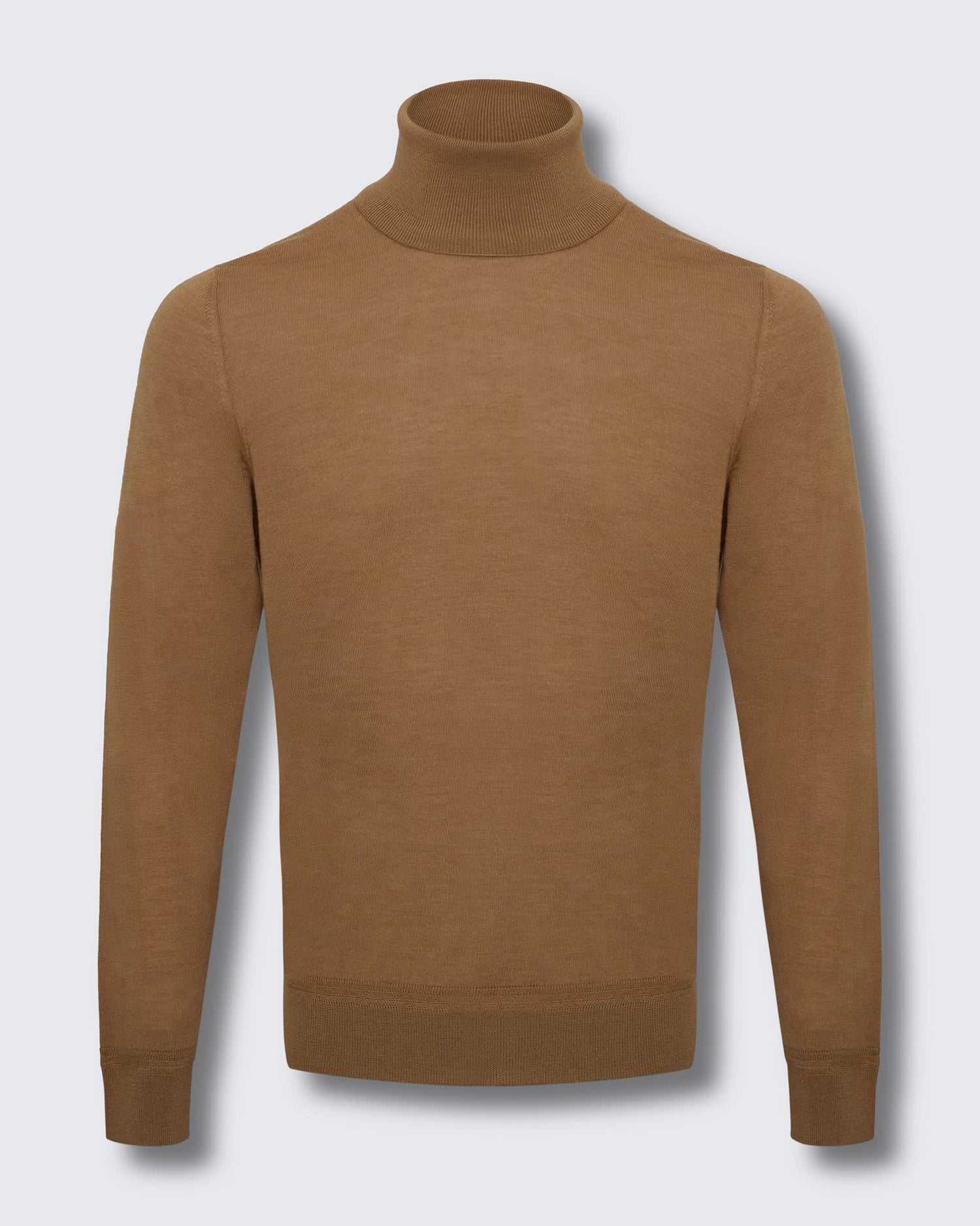 Osborne Merino Wool Silk Cashmere Roll Neck Knit