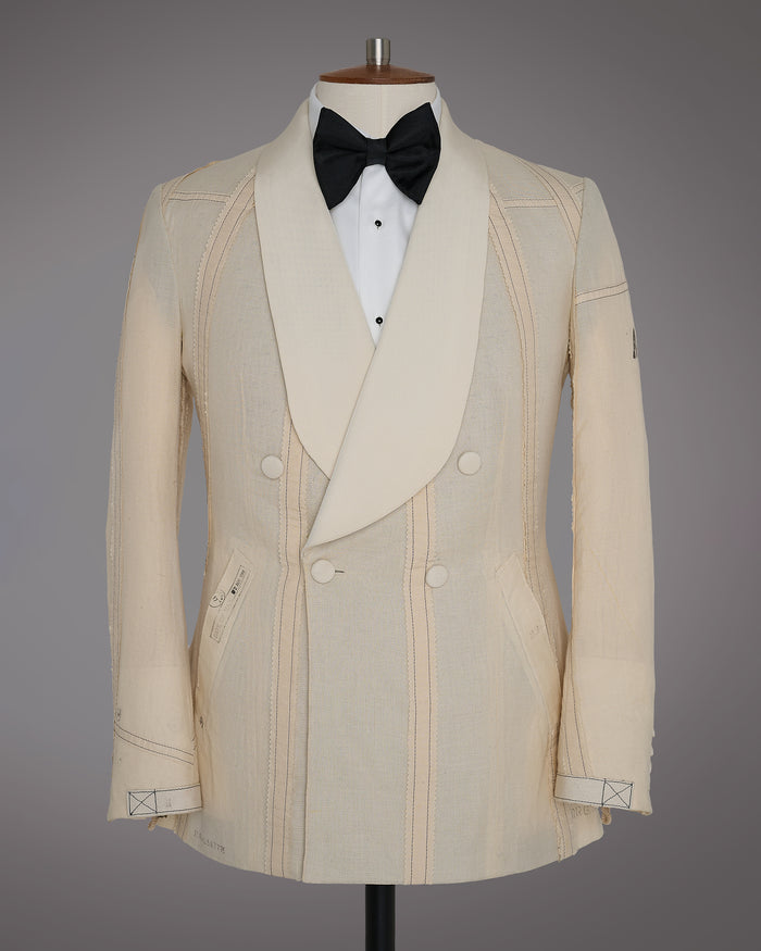Double-breasted dinner jacket made from a surplus 1980's British Airforce Par...