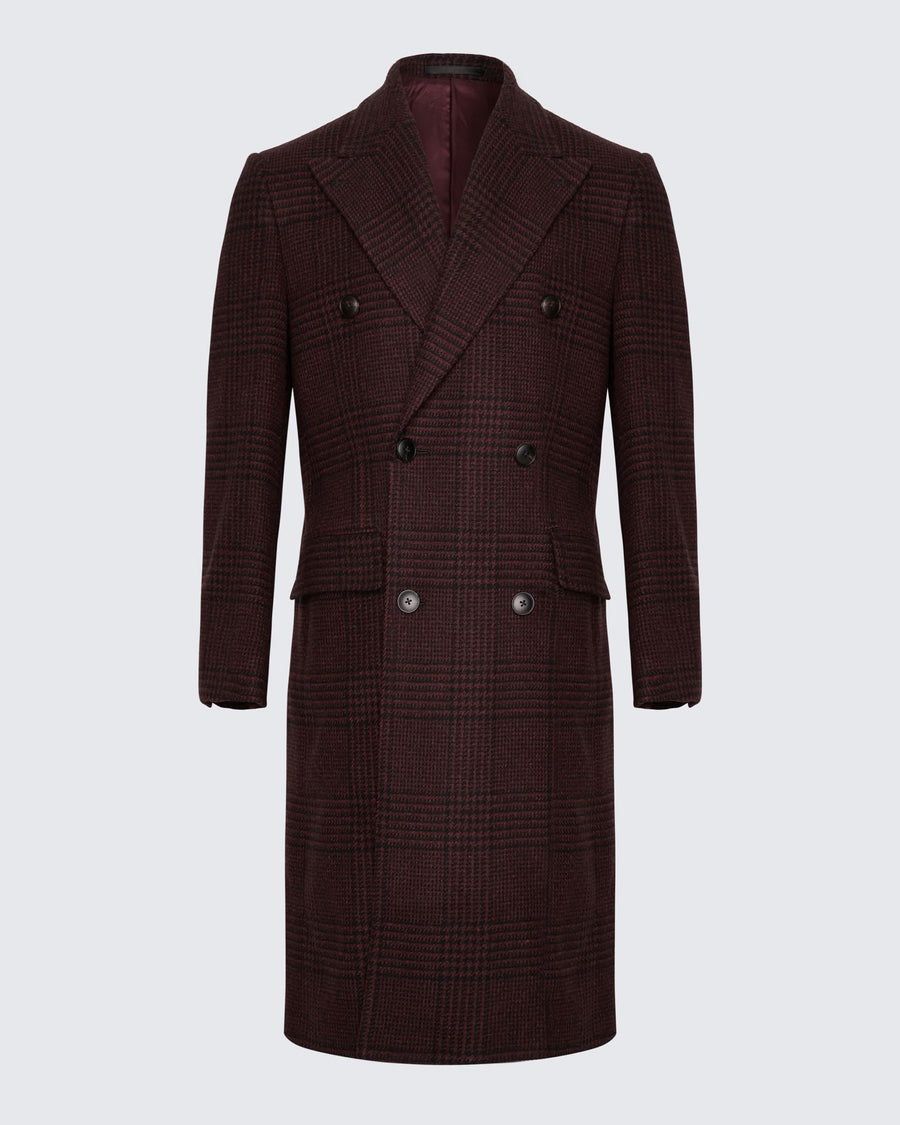 Pherson Check Virgin Wool & Cashmere Coat
