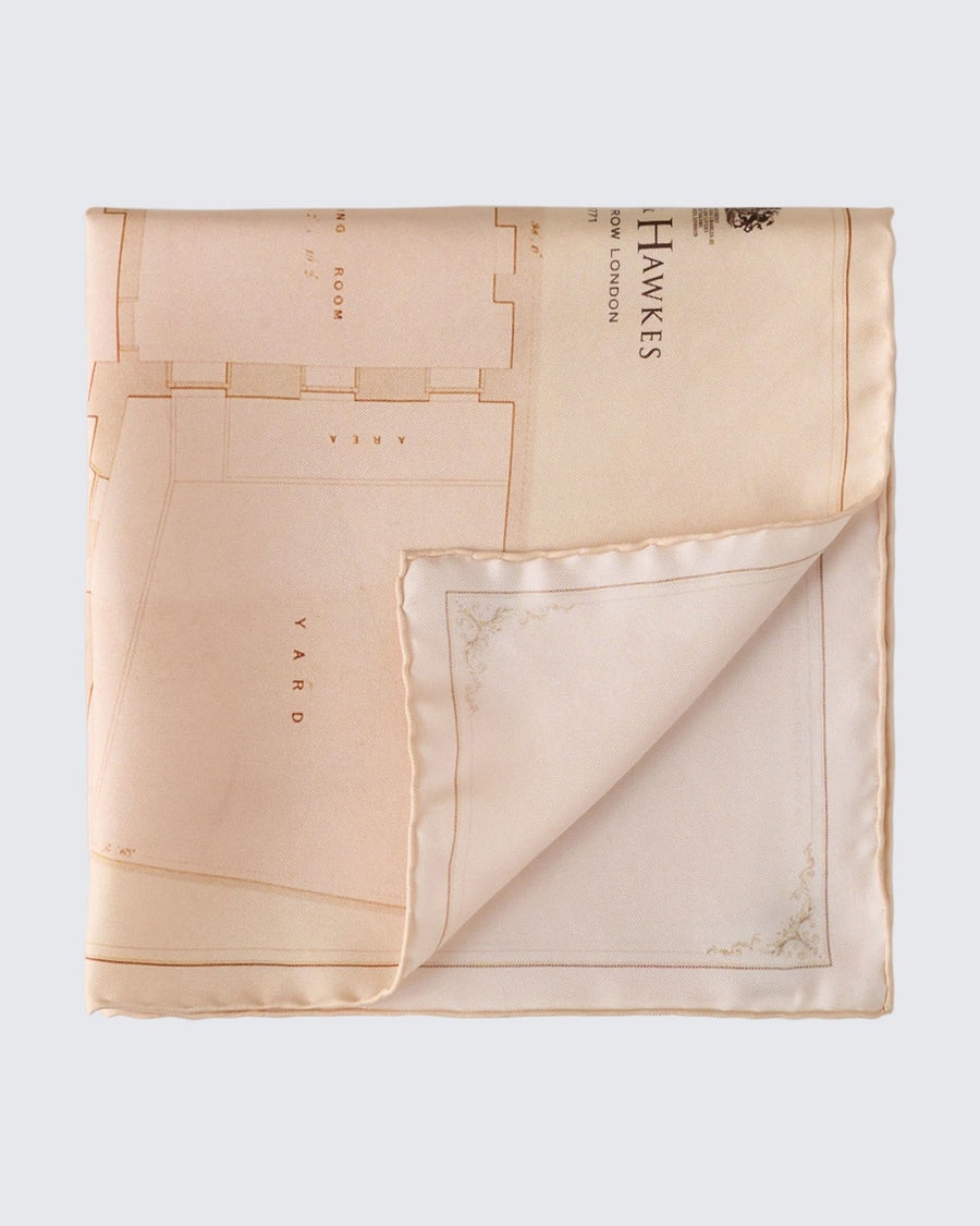 Farley Archive Savile Row Floor Plan Pocket Square