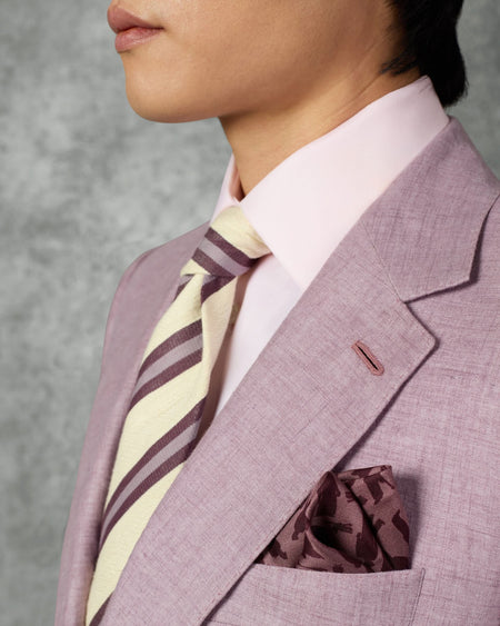 Lansberry Cricket Stripe Mauve & Lilac Tie