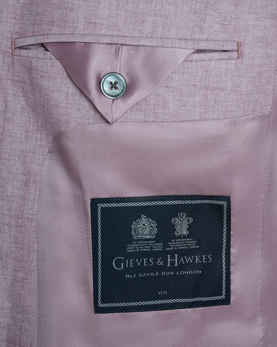 Palmer Linen Suit Jacket Mauve
