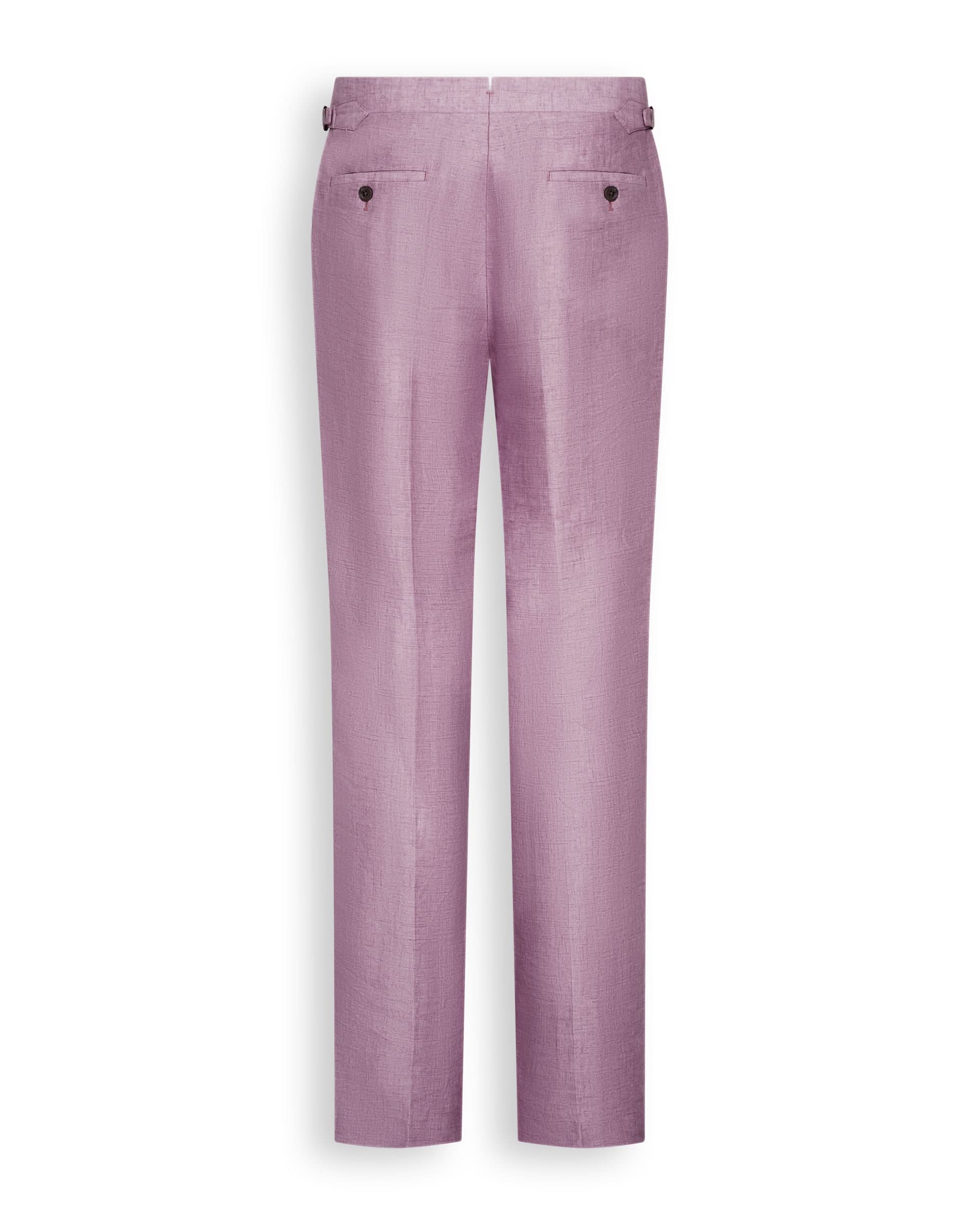 Palmer Linen Suit Trousers Mauve