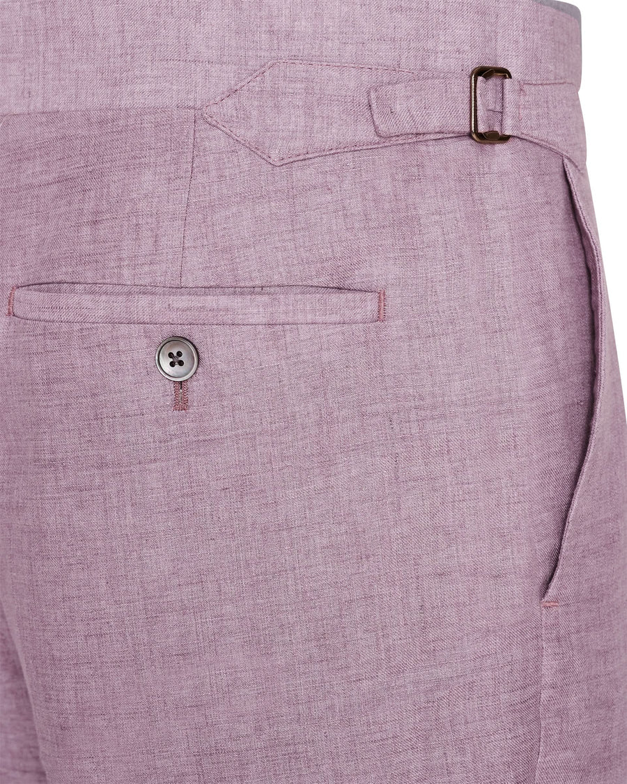 Palmer Linen Suit Trousers Mauve