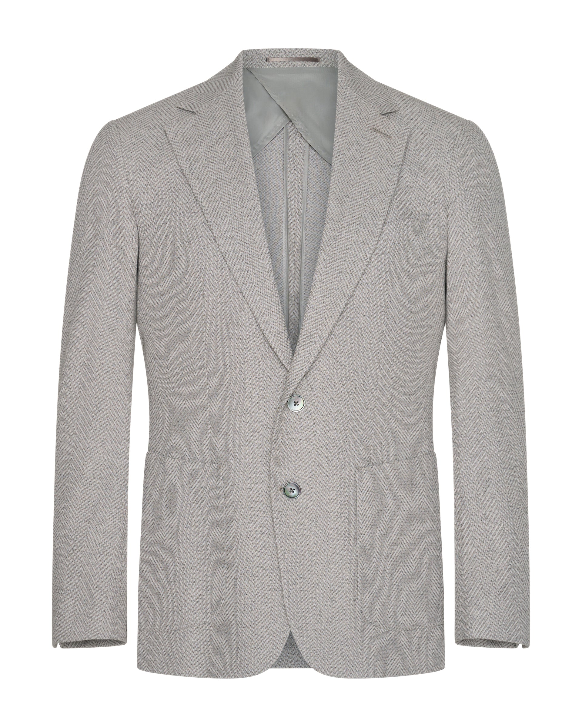 Pasco Jersey Herringbone Blazer Oatmeal