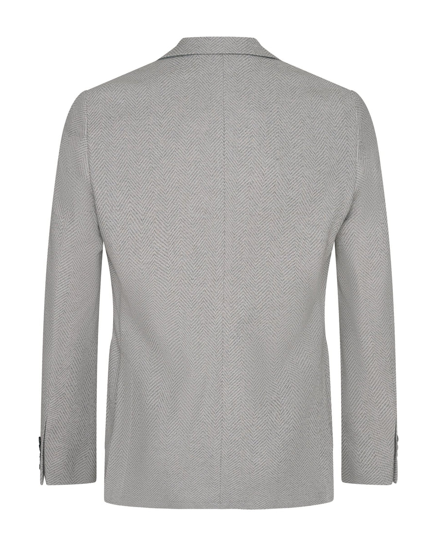 Pasco Jersey Herringbone Blazer Oatmeal