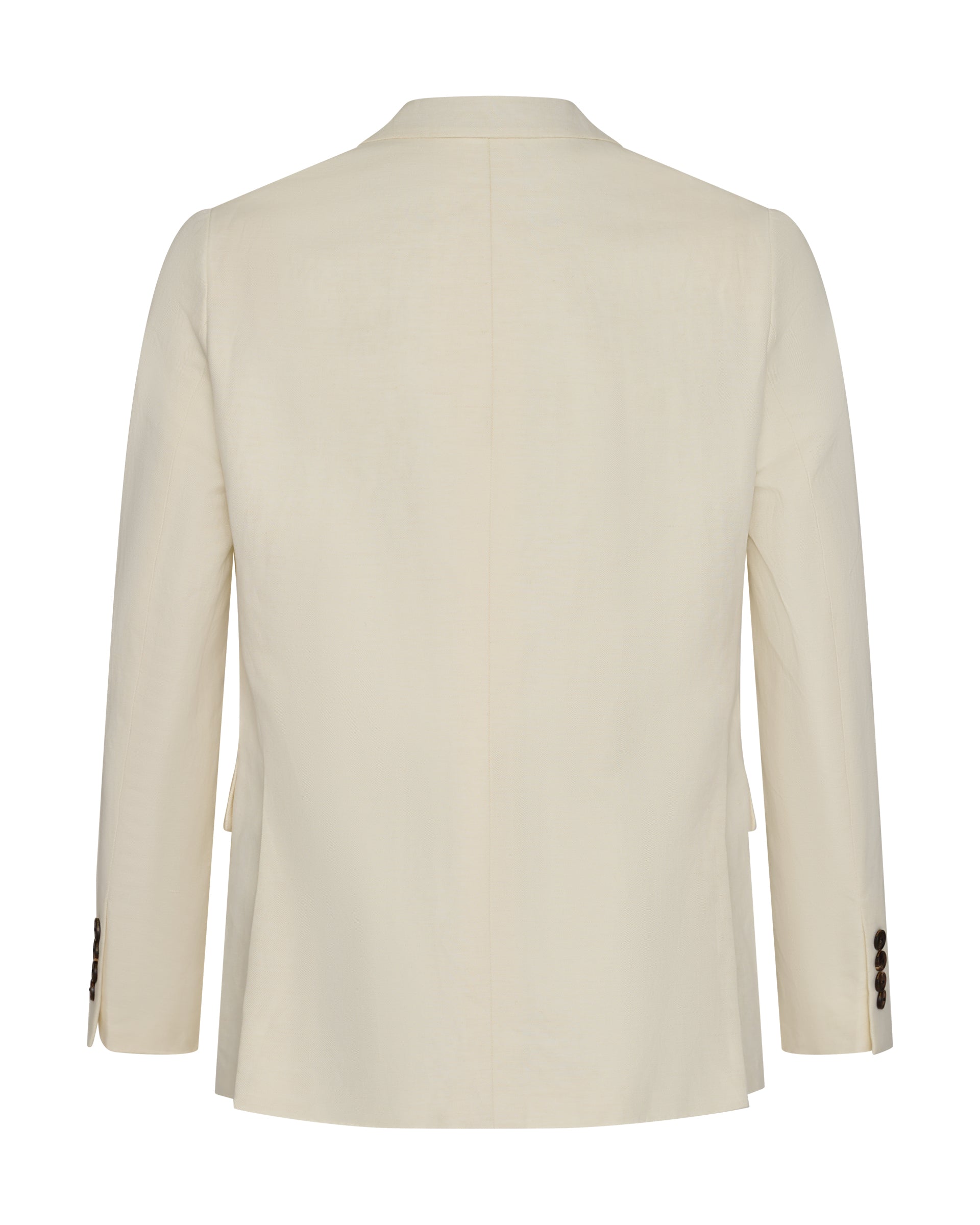 Pearce Cotton Linen Herringbone Suit Jacket White