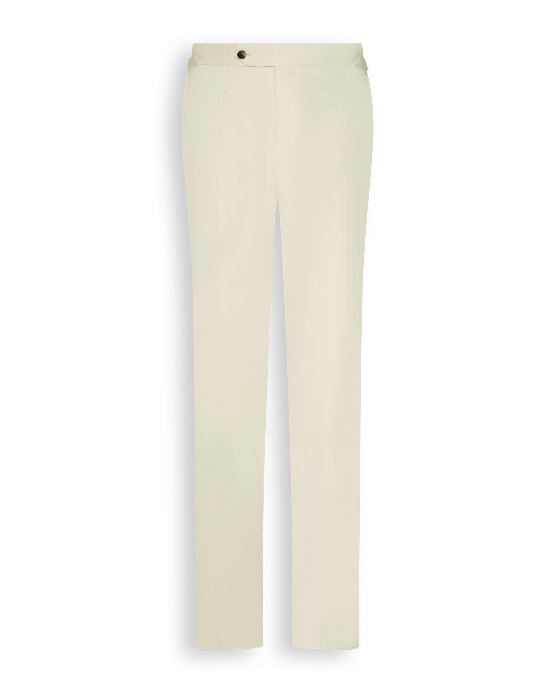 Pearce Cotton &amp; Linen Herringbone Suit White