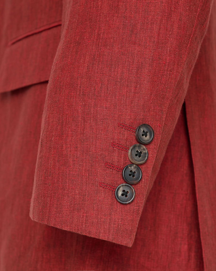 Richard Linen Suit Red