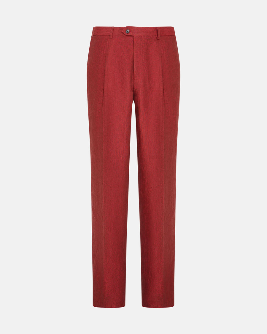 Richard Linen Suit Red