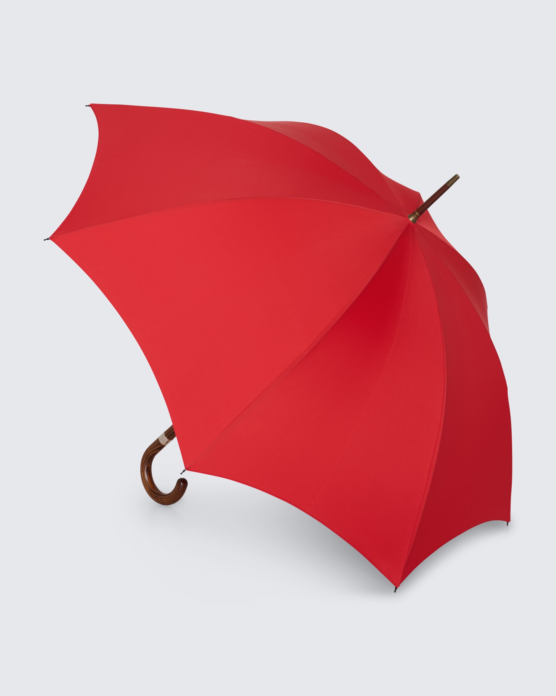 Fielding Umbrella with Wooden Handle Red