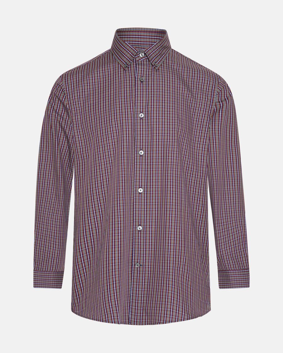 Thomas Cotton Button Down Stripe Shirt