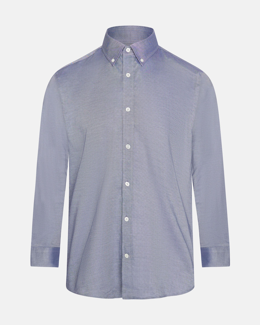 Matthew Cotton Button Down Shirt Navy