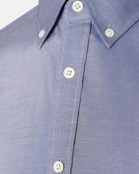 Matthew Cotton Button Down Shirt Navy