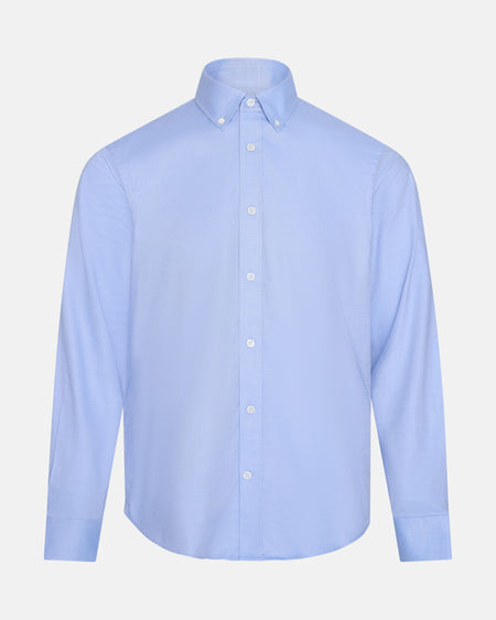 Matthew Cotton Button Down Shirt Light Blue