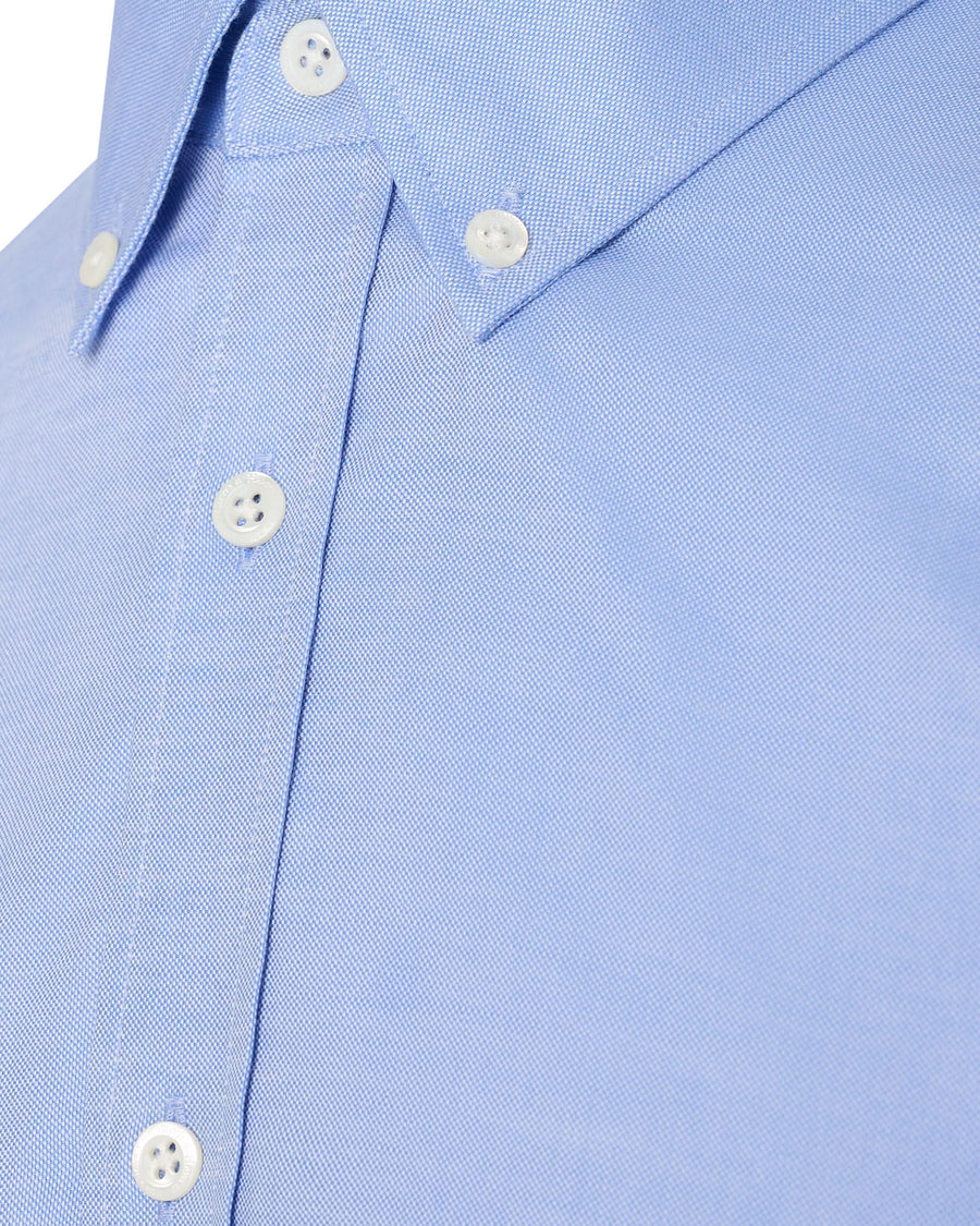 Matthew Cotton Button Down Shirt Light Blue