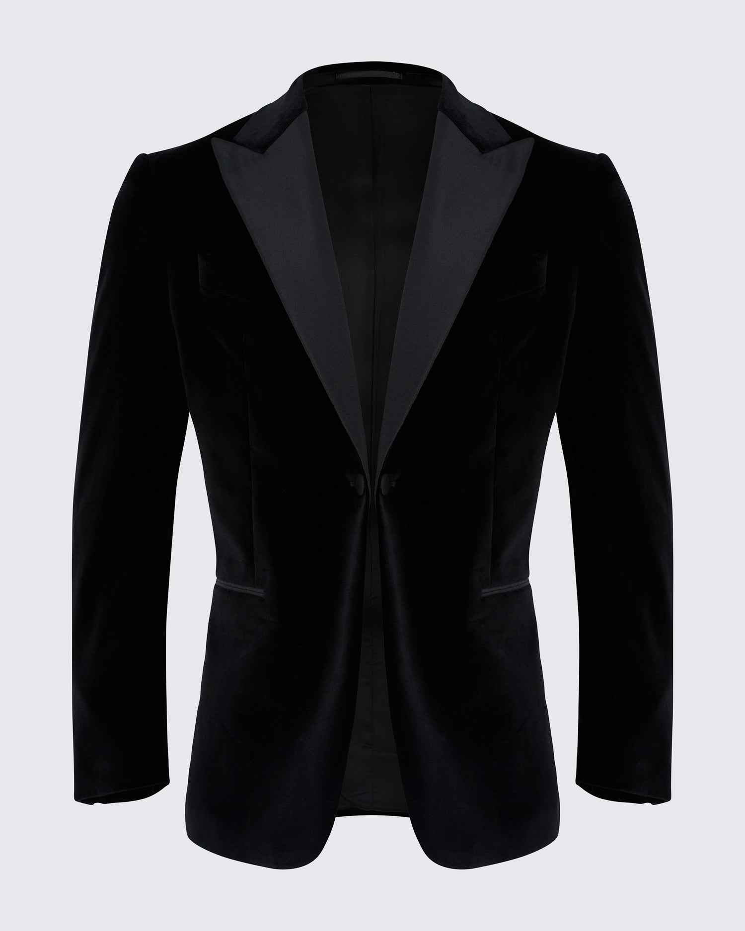 Reynolds Peak Lapel Velvet Dinner Jacket Black