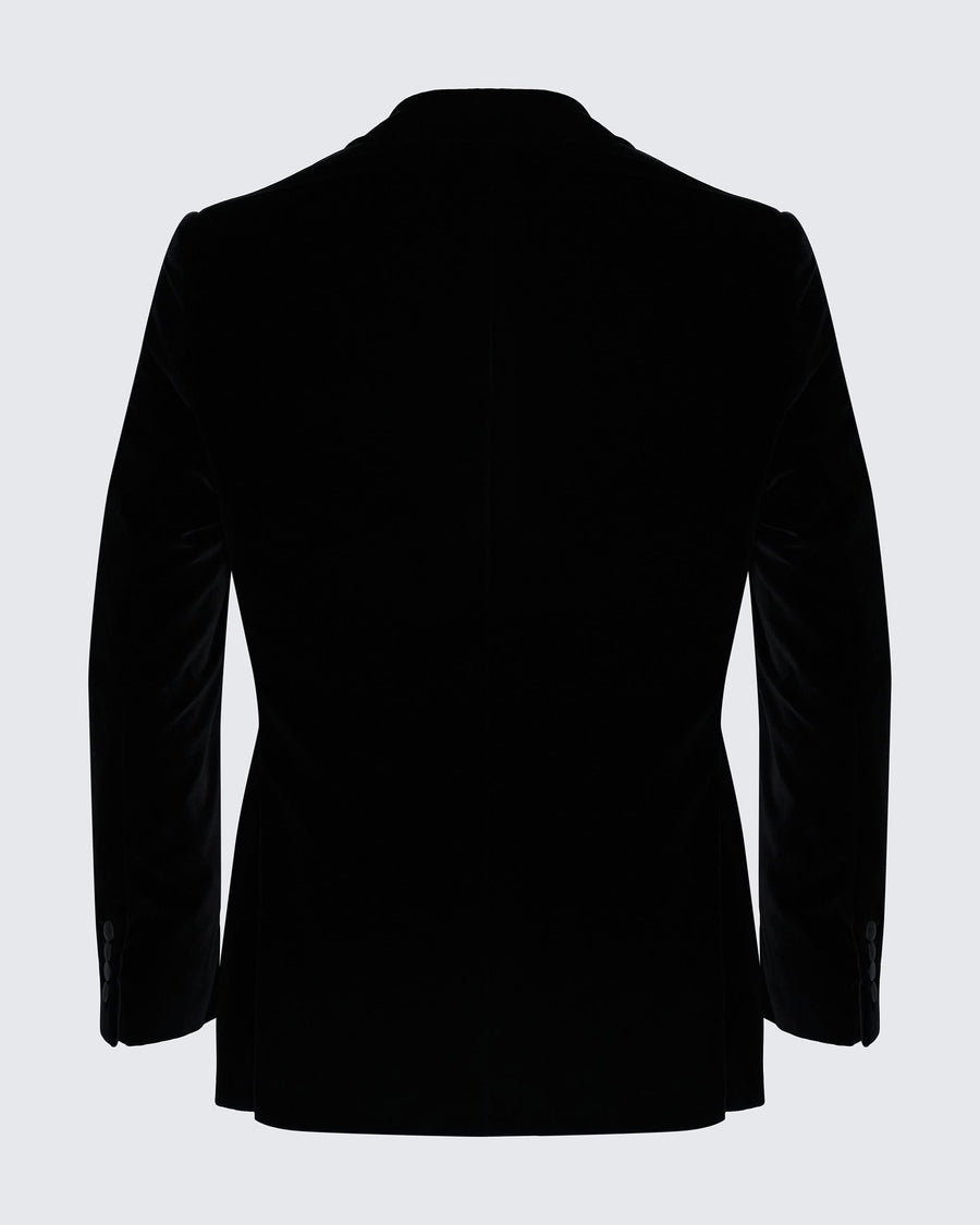 Reynolds Peak Lapel Velvet Dinner Jacket Black
