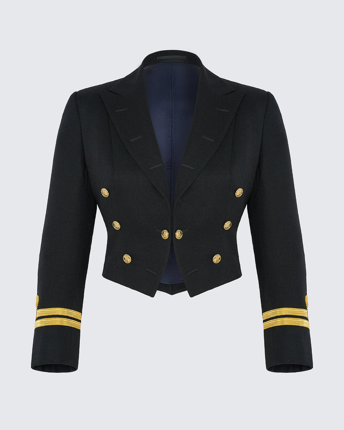 Women’s Royal Navy No. 2 Mess uniform made with 2% Gold lace and British wool...