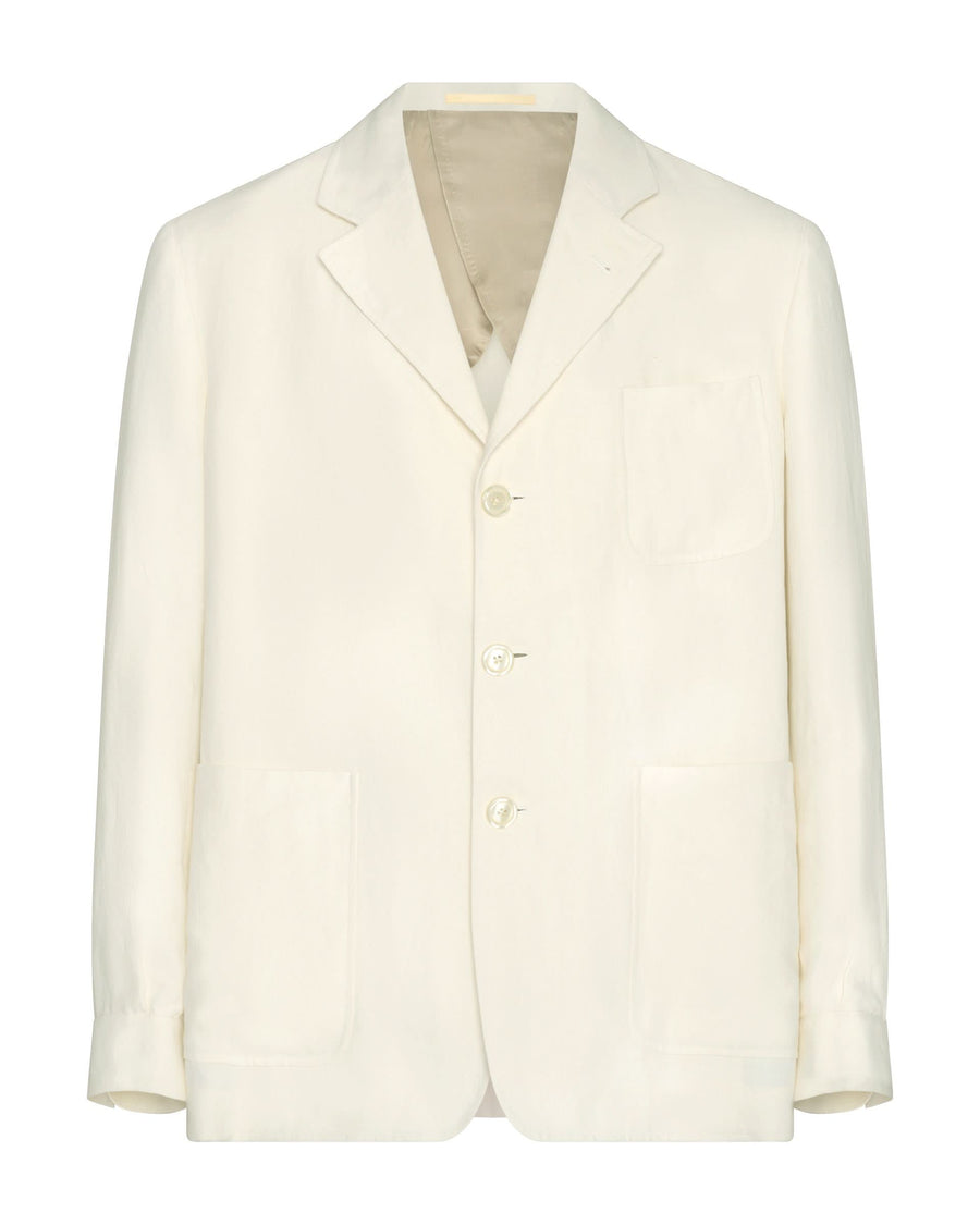 Randall Linen Shacket Ecru
