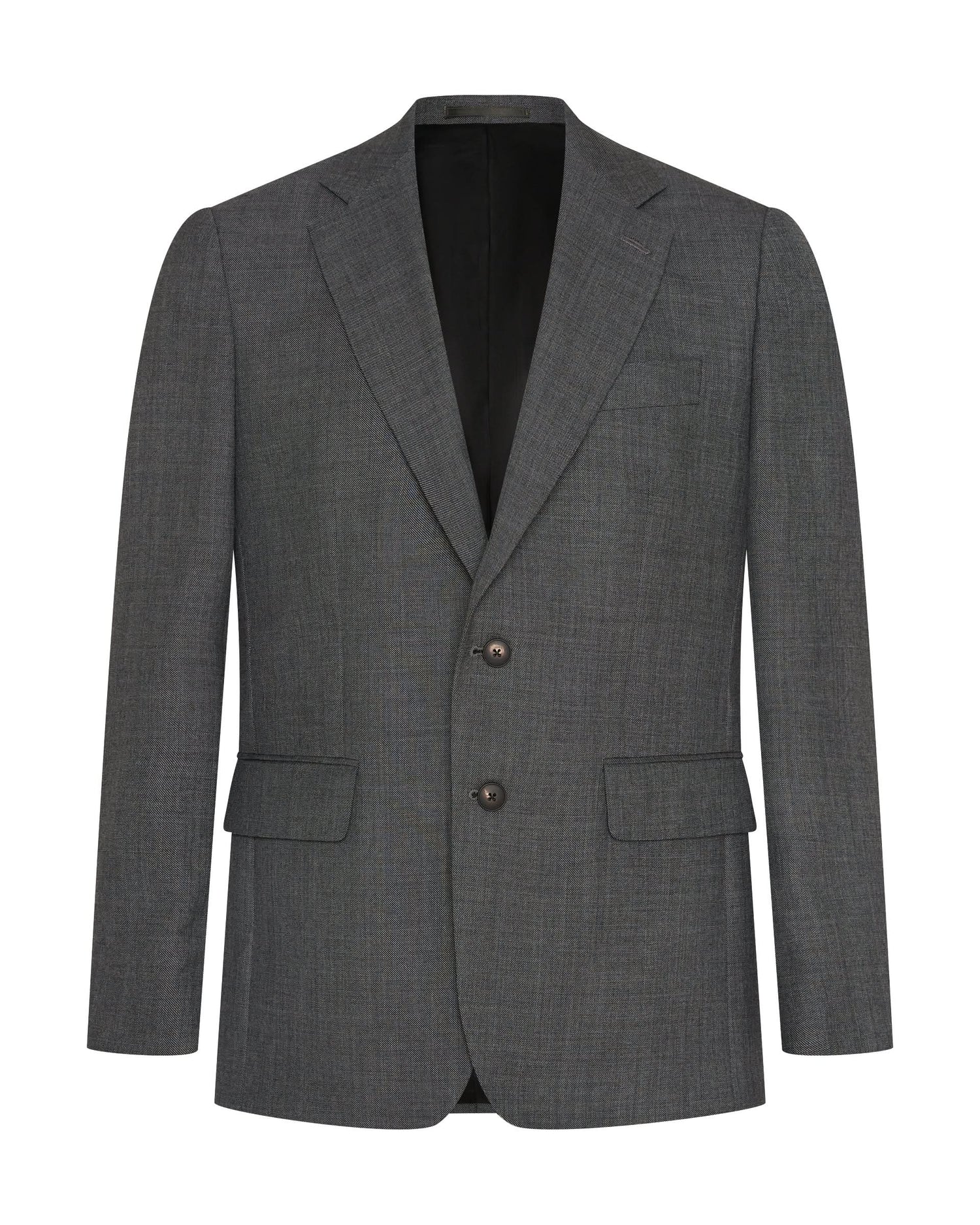 Roberts Wool Suit Jacket Charcoal Marl