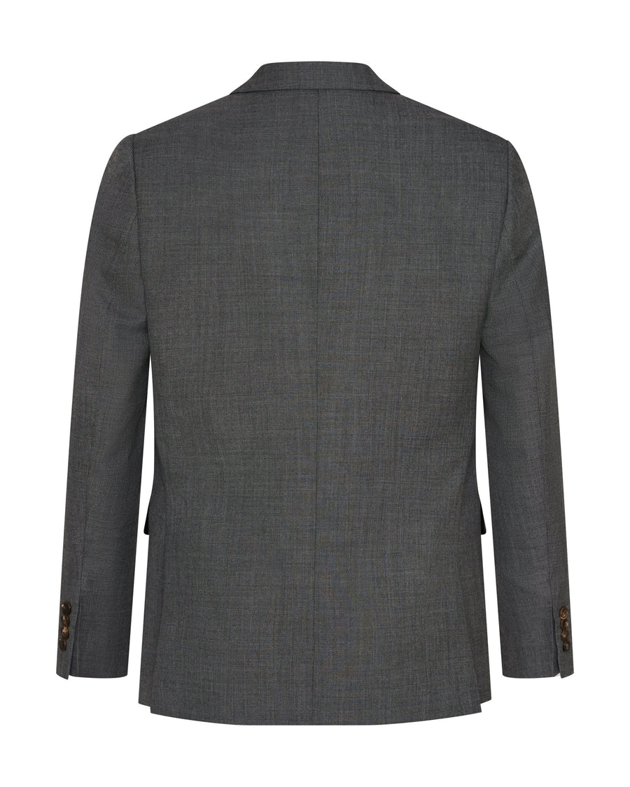 Roberts Wool Suit Jacket Charcoal Marl
