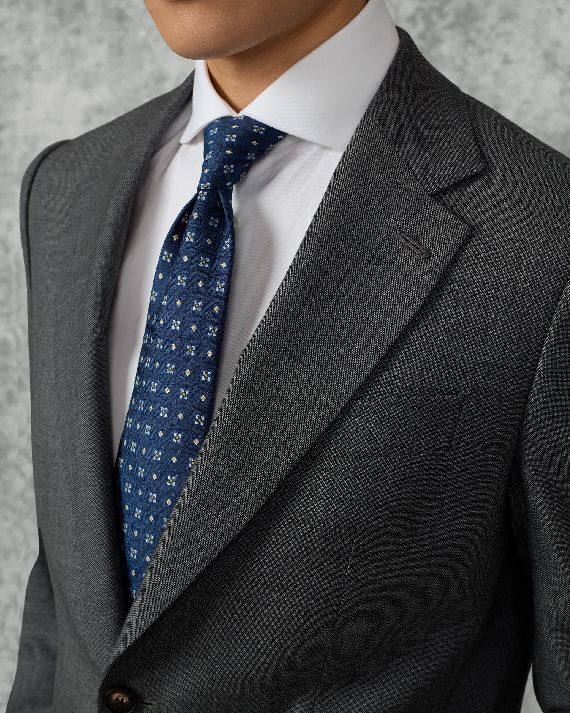 Newberry Diamond Navy Tie