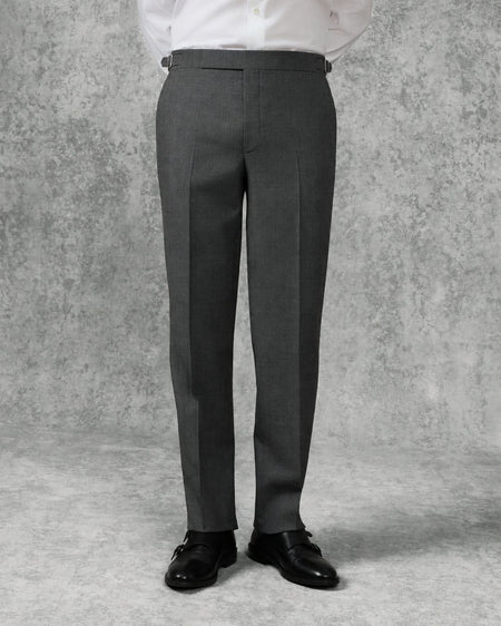 Roberts Wool Suit Pant Charcoal Marl