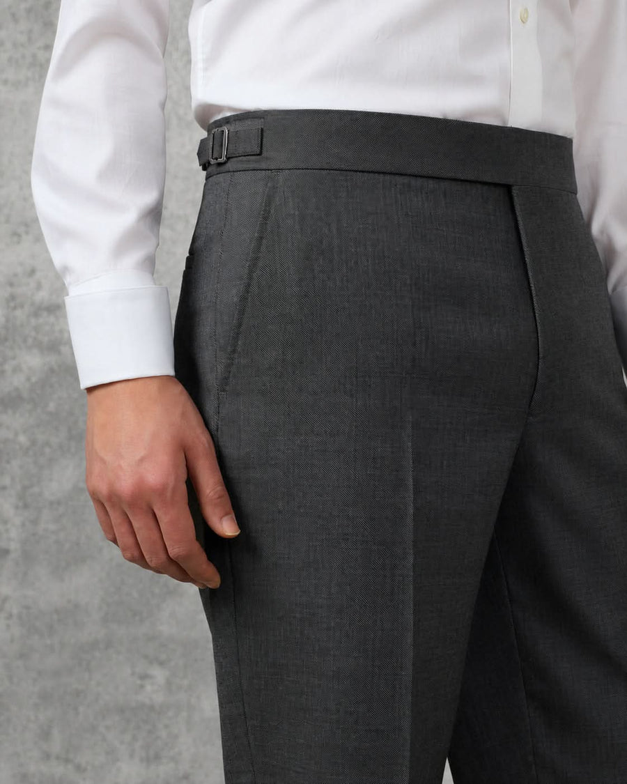 Roberts Wool Suit Charcoal Marl