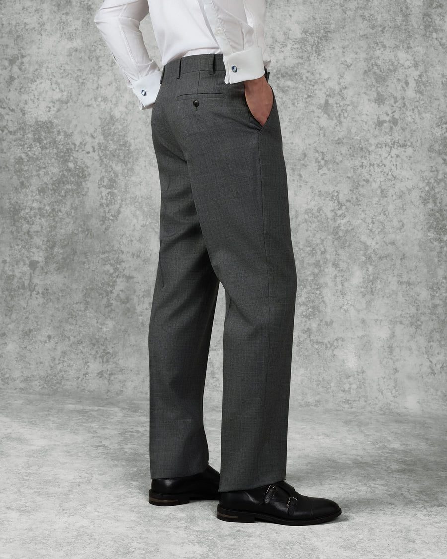 Roberts Wool Suit Trouser Charcoal Marl