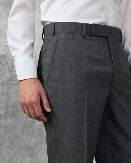 Roberts Wool Suit Trouser Charcoal Marl