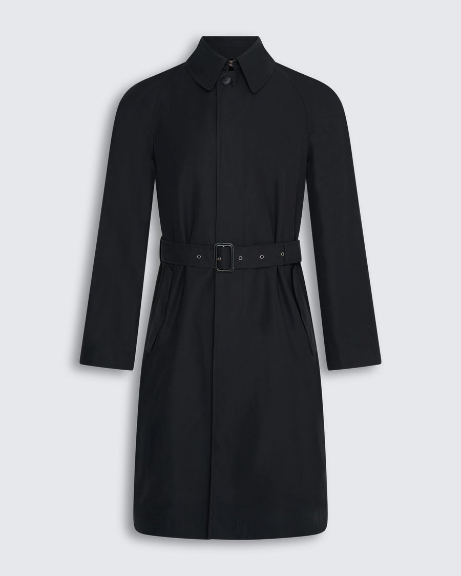 Sargent Ventile Cotton Water Repellent Belted Mac Black