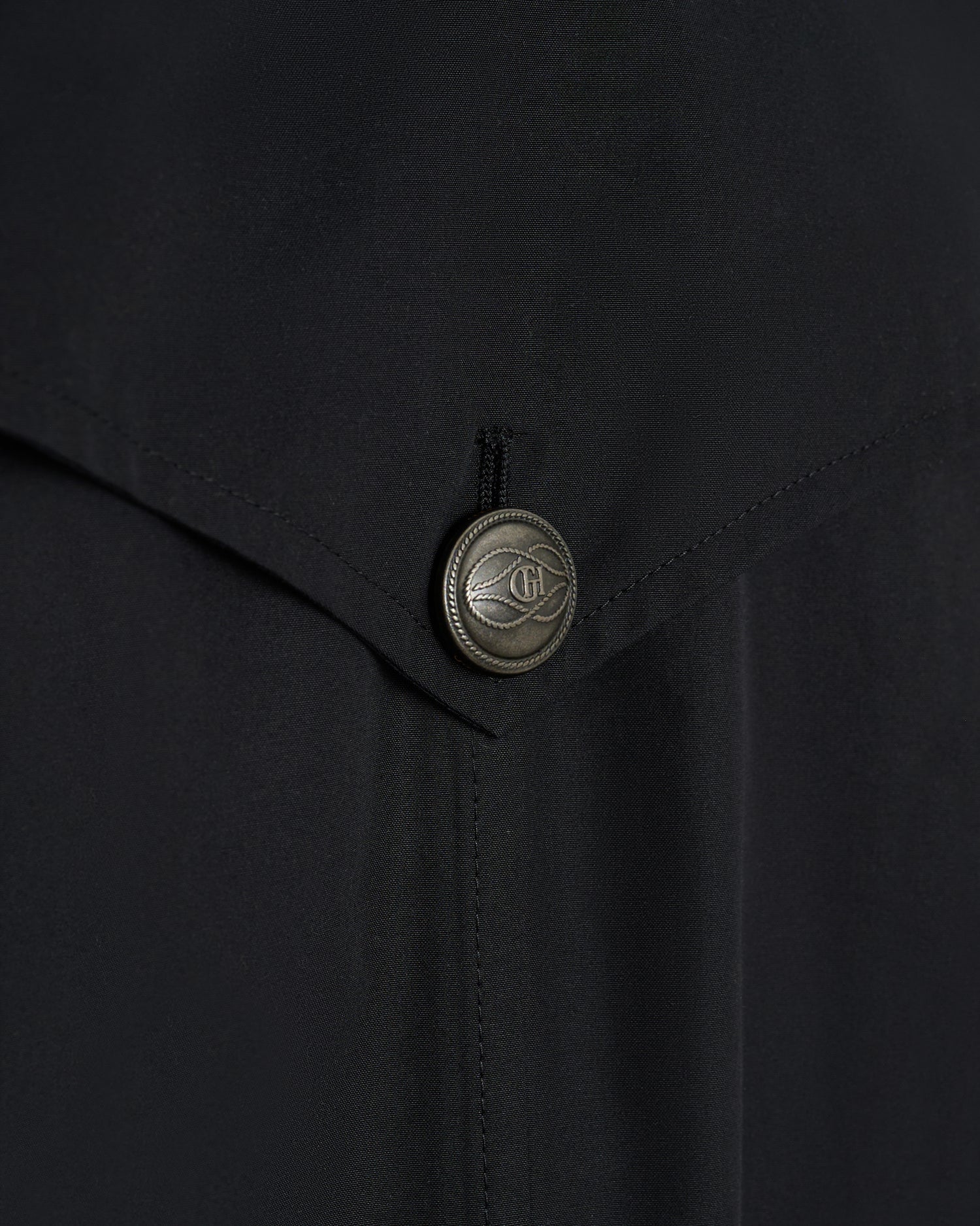 Sargent Cotton Belted Mac Black
