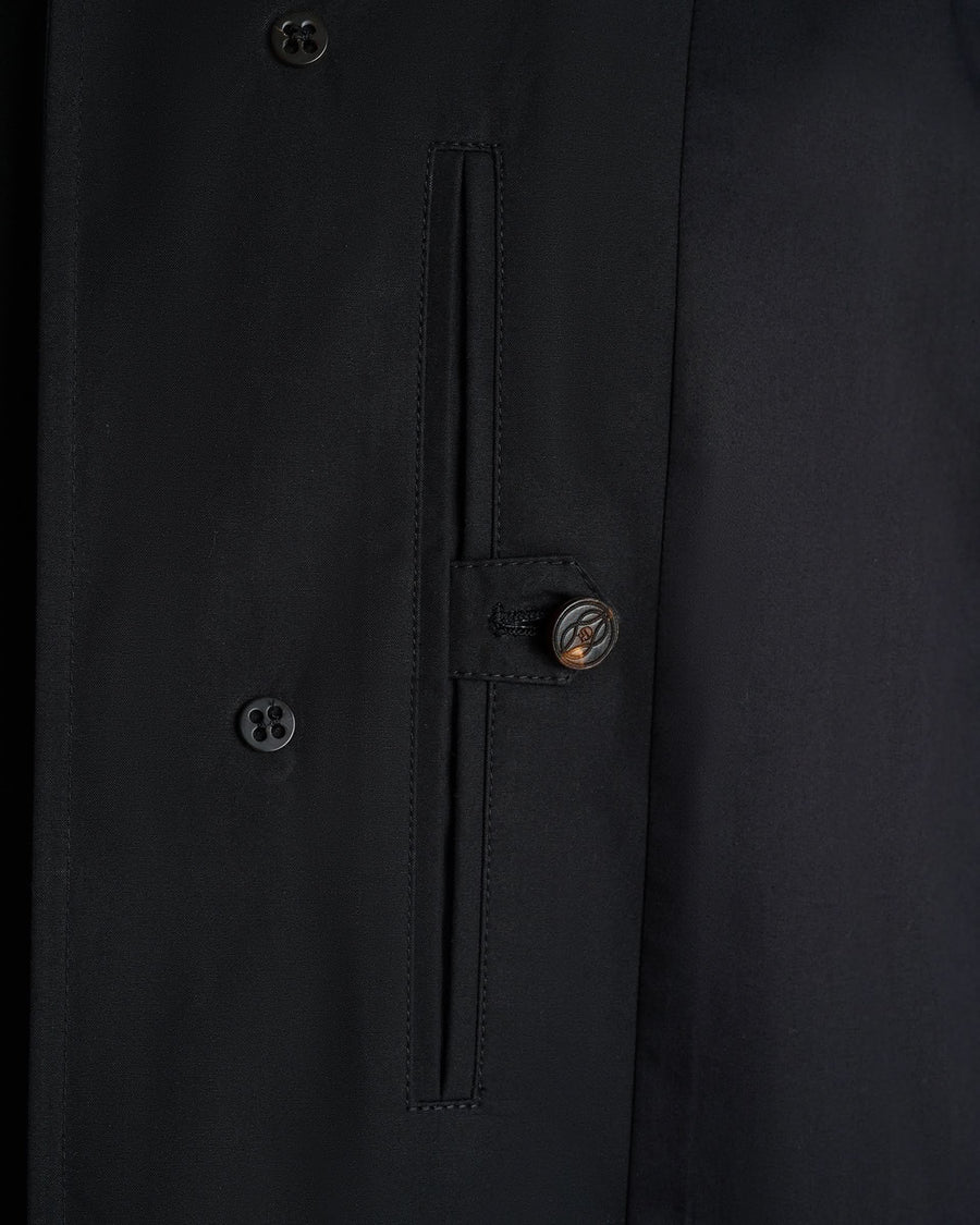 Sargent Ventile Cotton Water Repellent Belted Mac Black