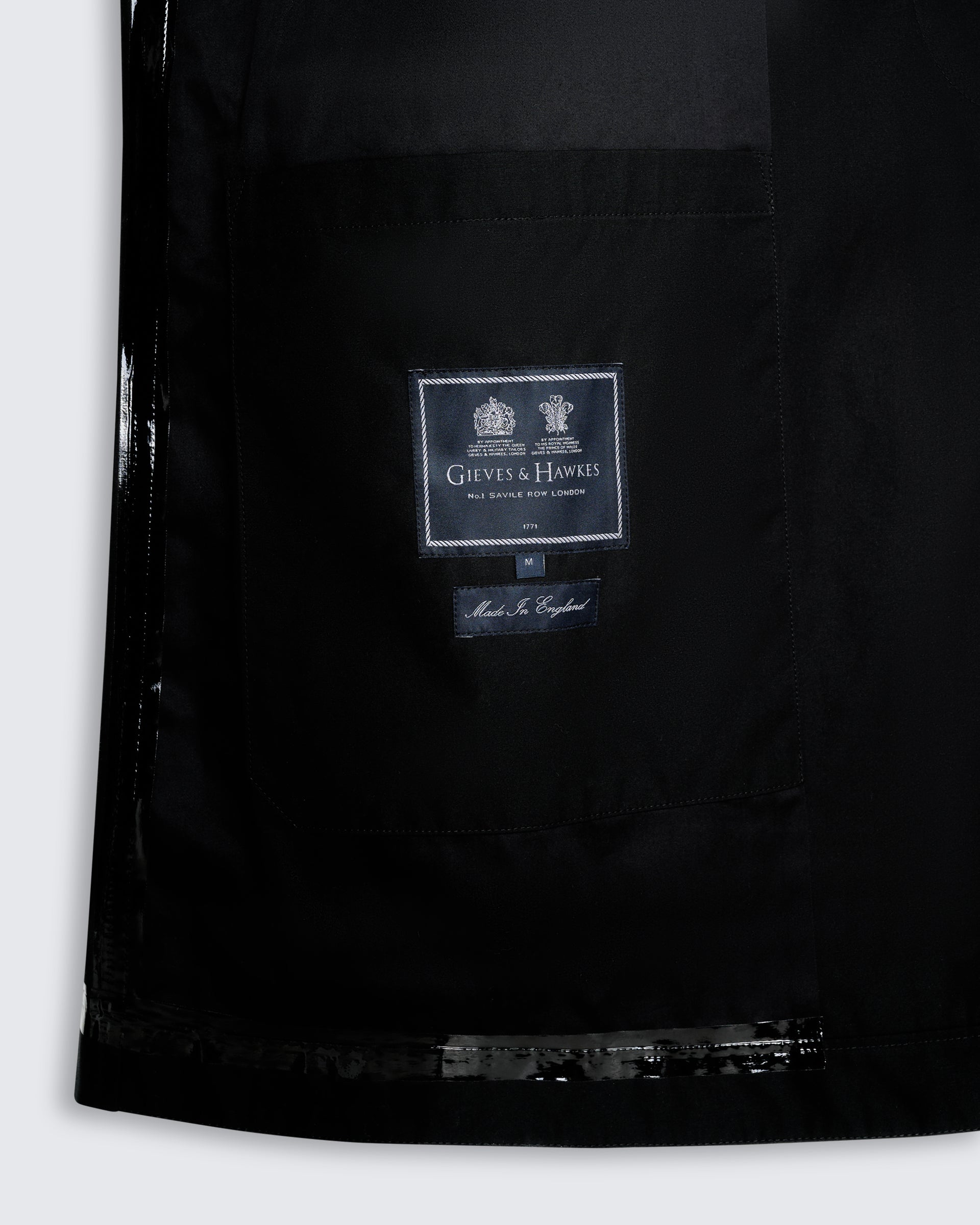 Sargent Cotton Belted Mac Black