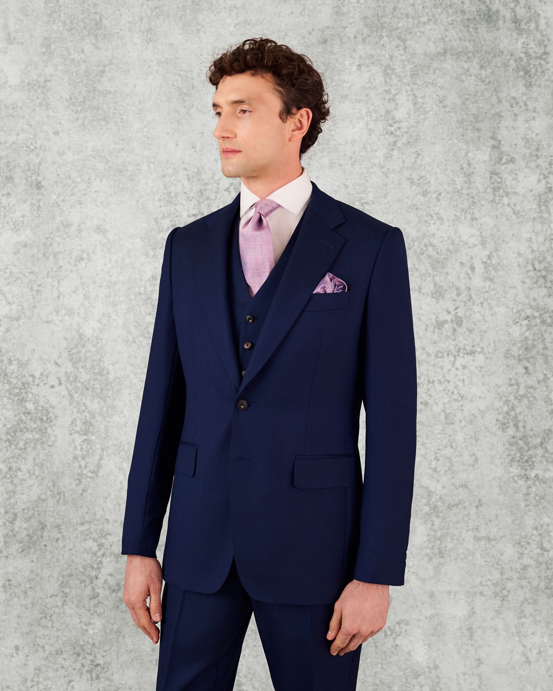 Seymour Virgin Wool Suit Jacket Blue
