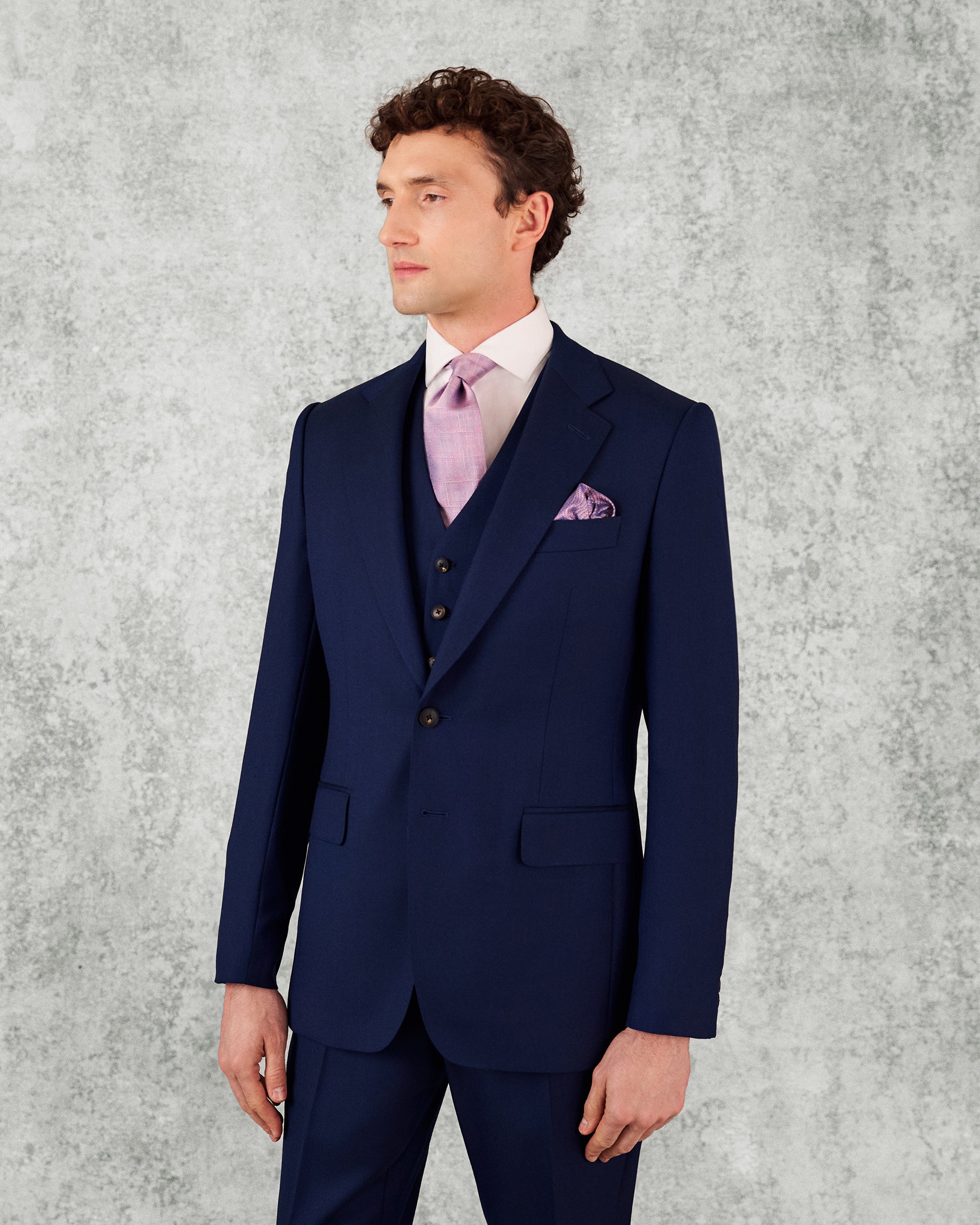 Seymour Virgin Wool Suit Jacket Blue