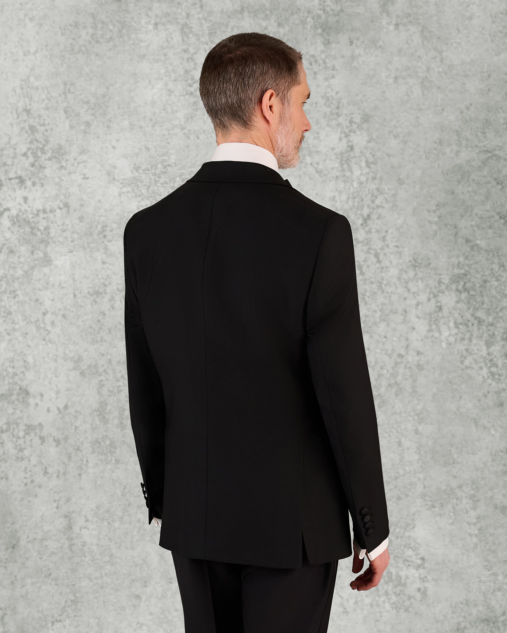 Shelford Dinner Jacket in Black Barathea