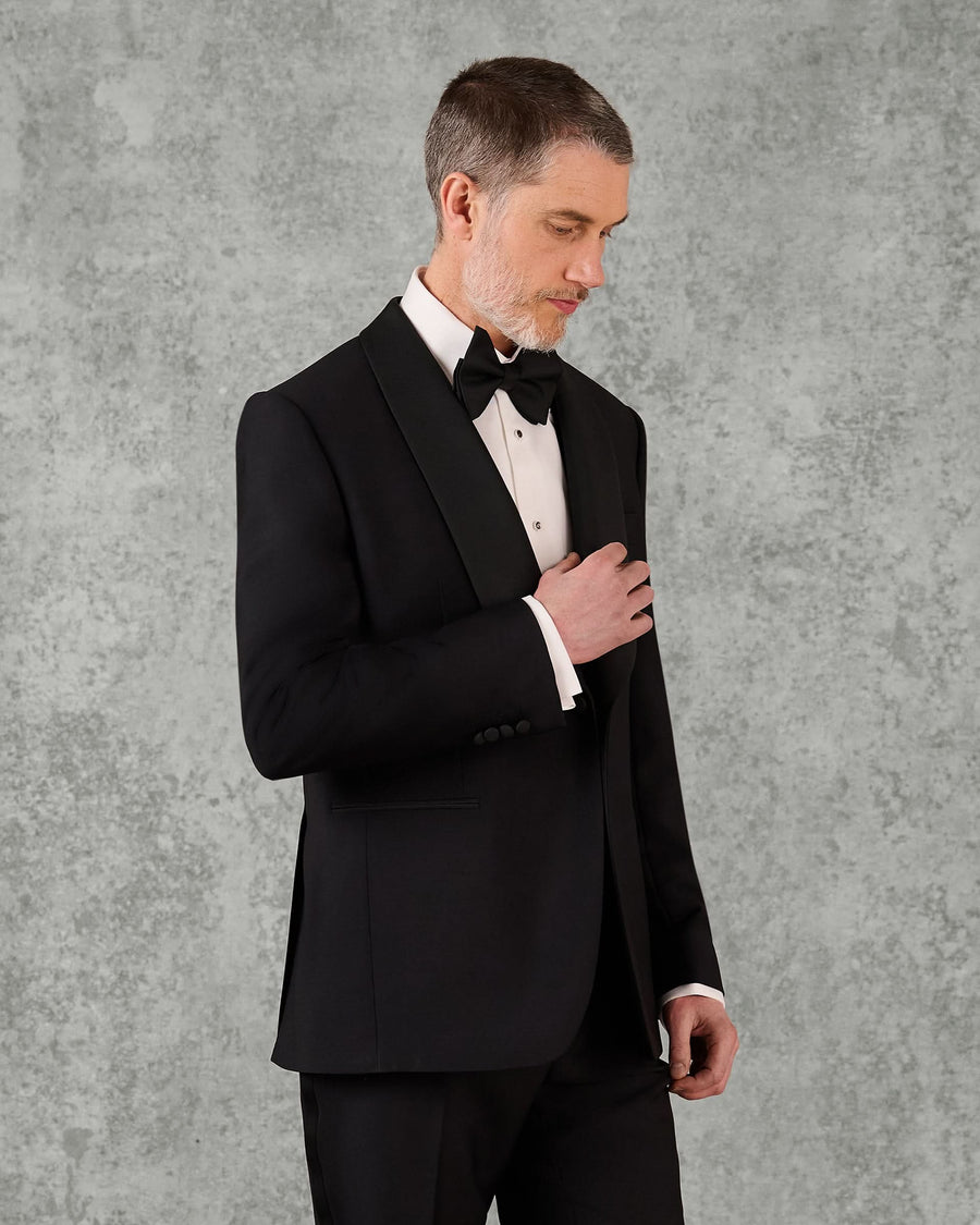 Shelford Wool Mohair Barathea Shawl Lapel Tuxedo