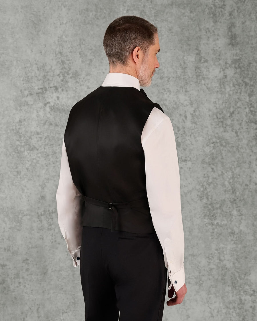 Shelford Horseshoe Wool Mohair Vest Black