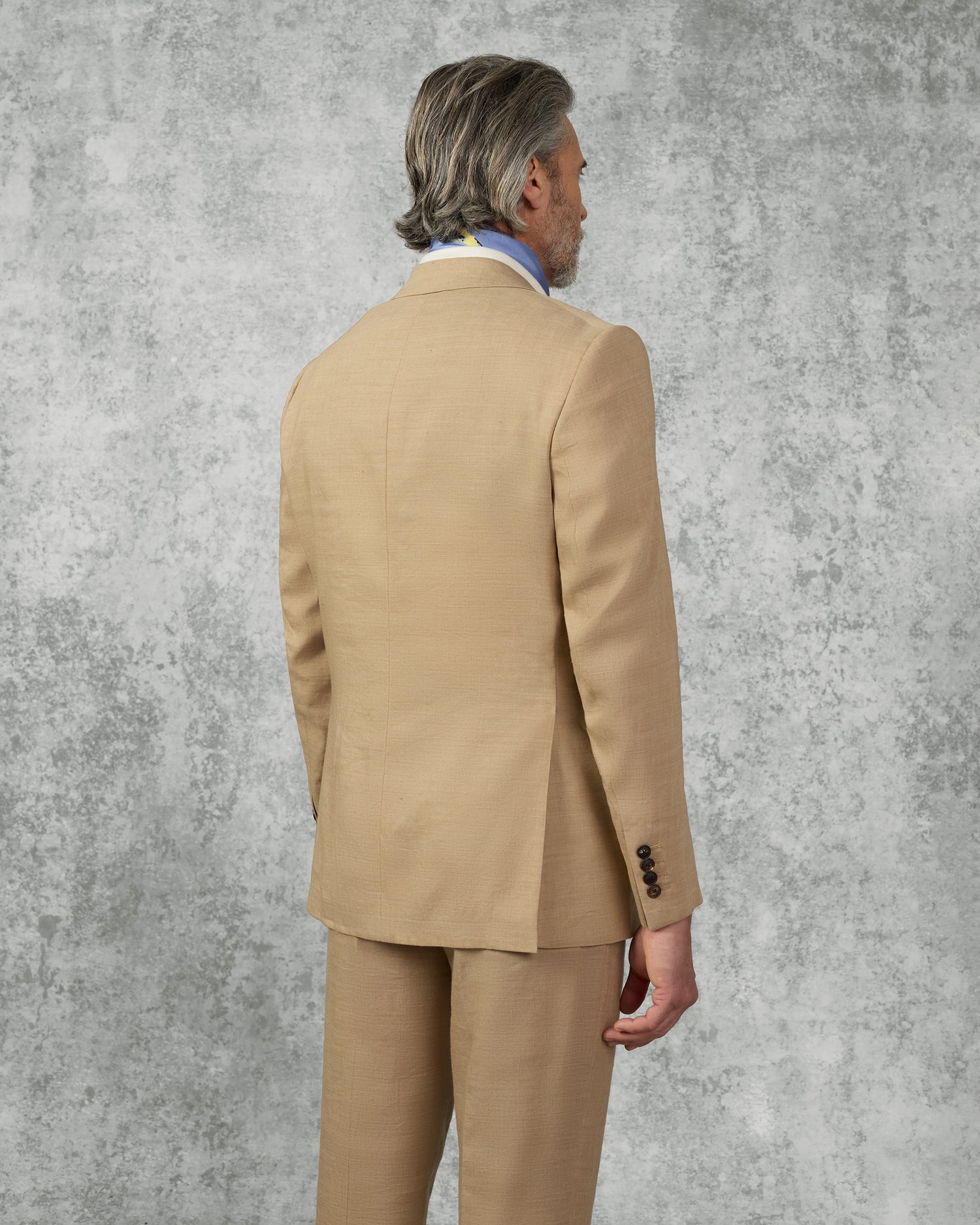 Speke Linen Virgin Wool Elastane Suit Tan