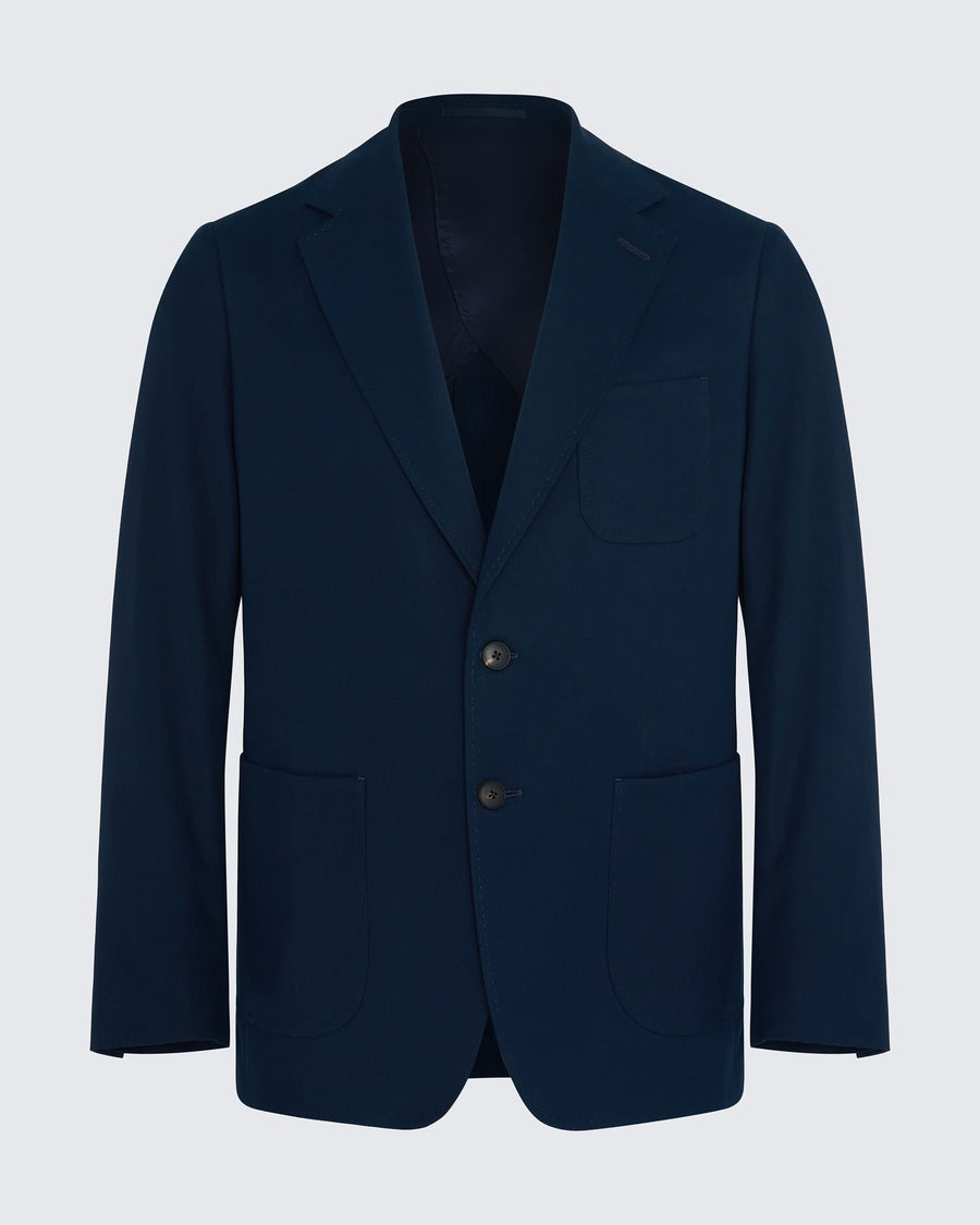Stanley Cotton Cashmere Suit Jacket Navy