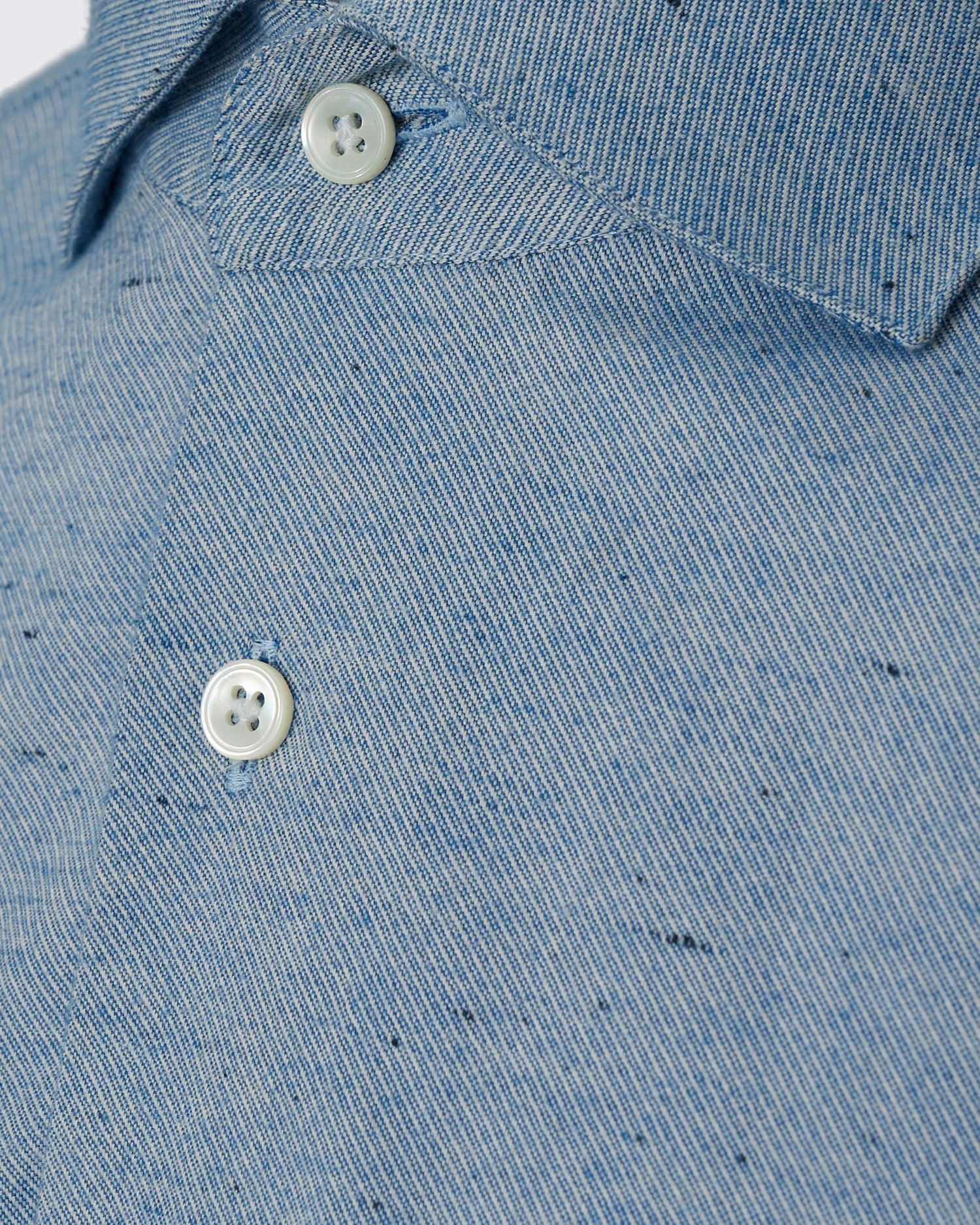 Swain Light Blue Spread Herringbone Shirt