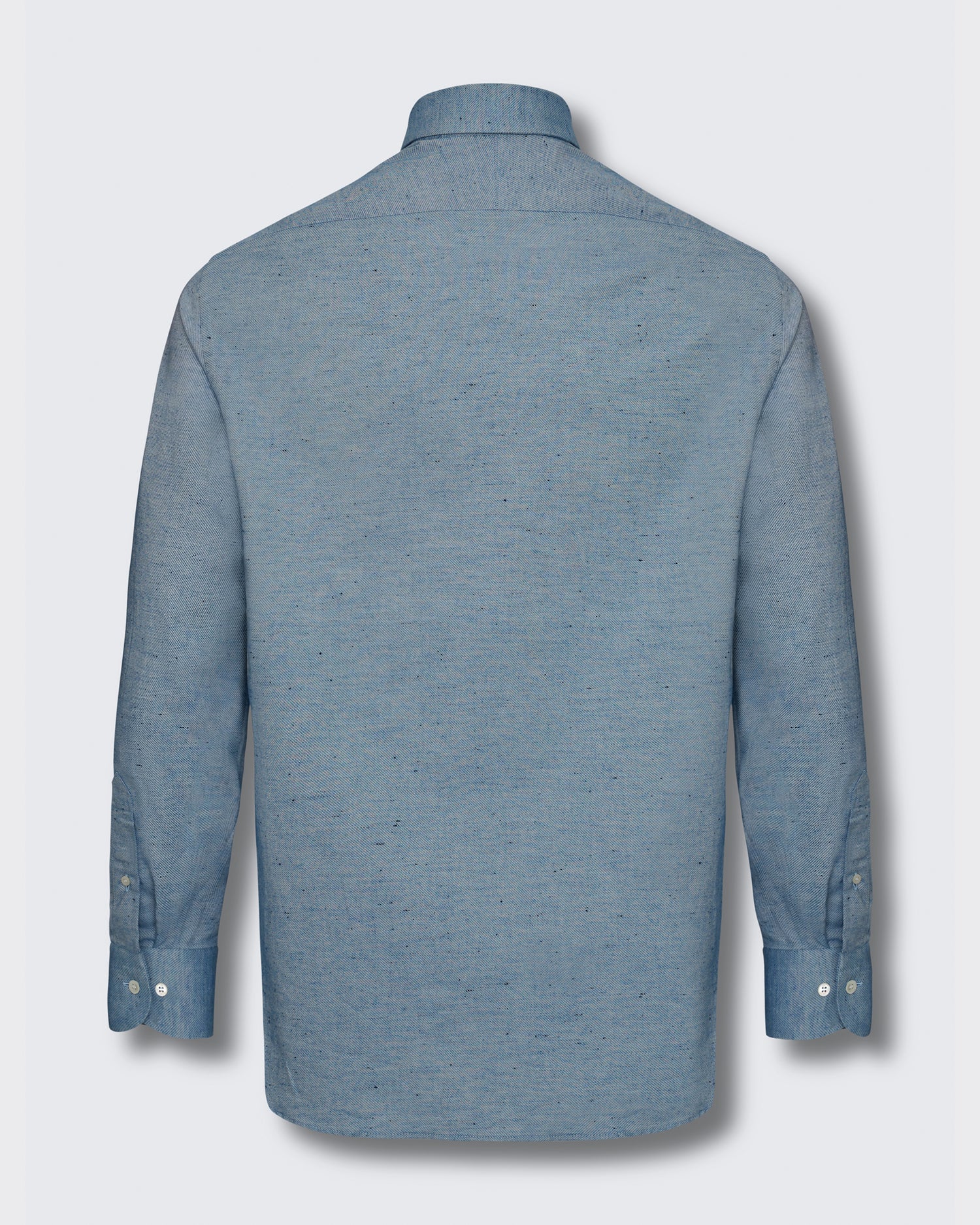 Swain Light Blue Spread Herringbone Shirt