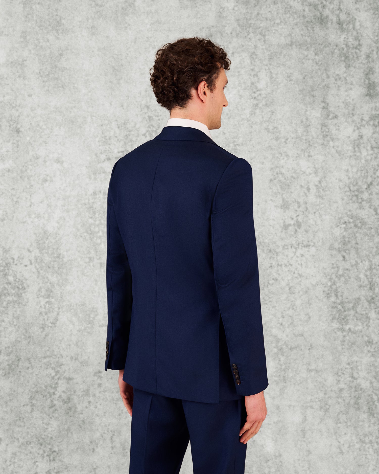 Seymour Virgin Wool Twill Suit Navy