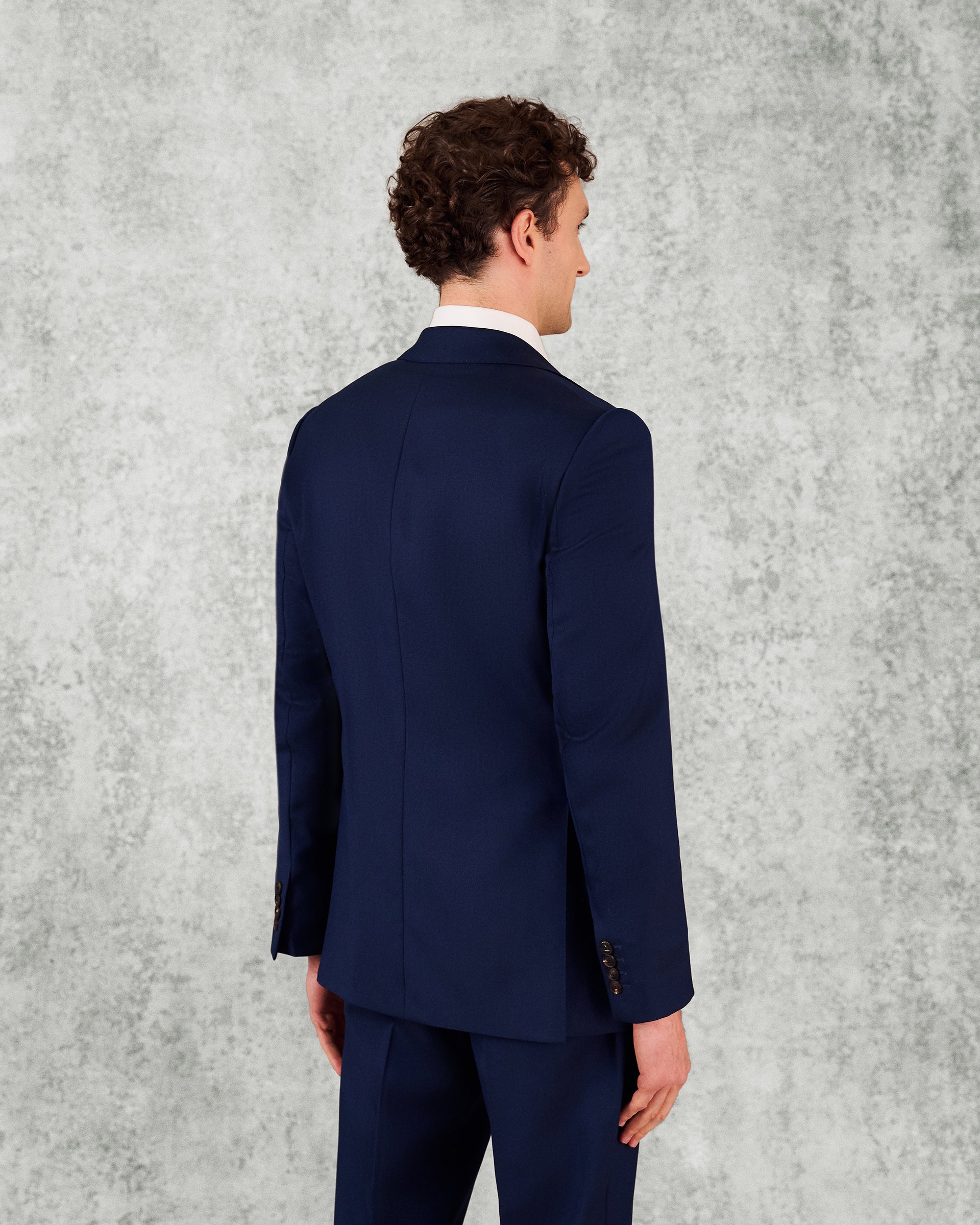 Seymour Virgin Wool Twill Suit Navy